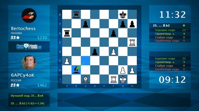 Chess Game Analysis: 6APCy4oK - Bertochess : 1-0 (By ChessFriends.com) смотреть онлайн