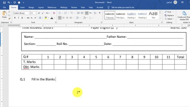 Creating Question paper in Ms word 2019 || Multiple Choice Questions in word || Quiz in Ms word 201 смотреть онлайн