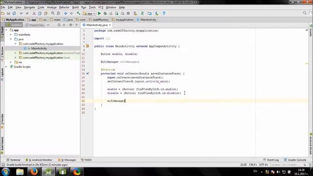 Working with WiFi in Android Studio смотреть онлайн