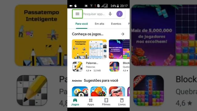 ativando a ferramenta Google Play Protect na Play Store do Android! смотреть онлайн