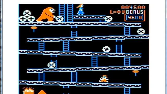 Donkey King - TRS 80 Color Computer CoCo - emulador XRoar 0.33 - probado Windows 7 x64 смотреть онлайн