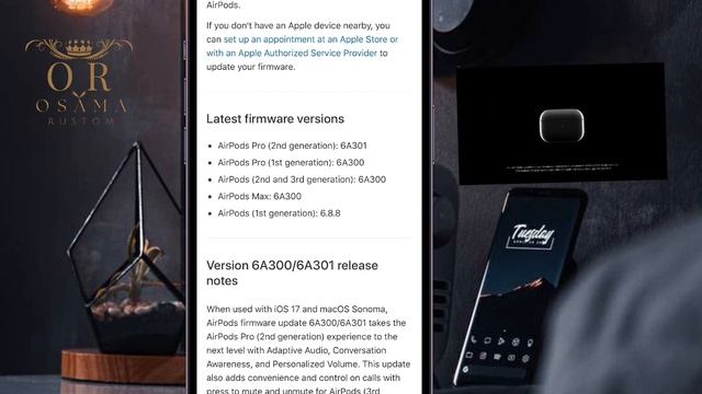 تحديث سماعات ابل | Airpods Pro update 6A300 смотреть онлайн
