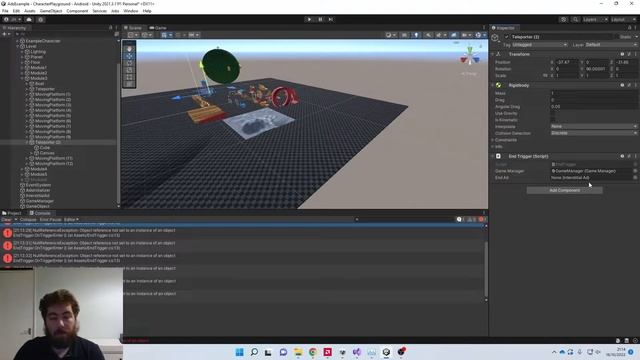 Unity Ads NullRefereceException when adding Interstitial ads to a trigger event смотреть онлайн