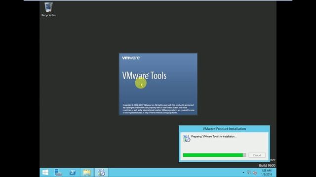 Installing VM ware tools in windows server 2012 смотреть онлайн