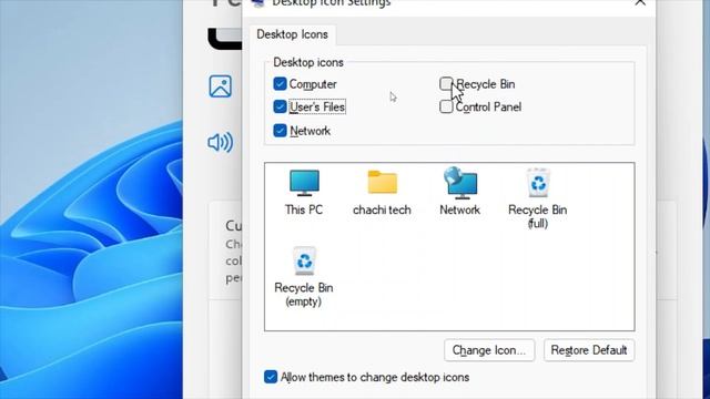 How to Add Desktop & System Icons on Windows смотреть онлайн