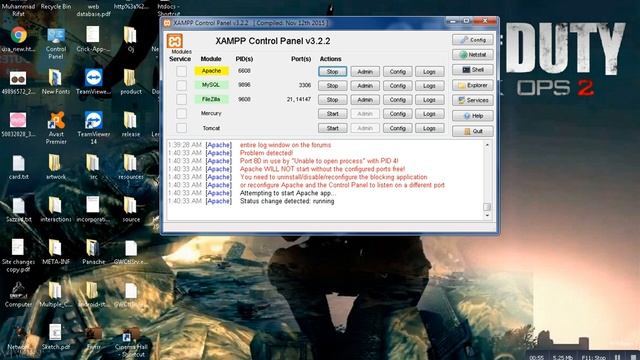 Apache server turning off in Xamp (solution) Windows 7 смотреть онлайн