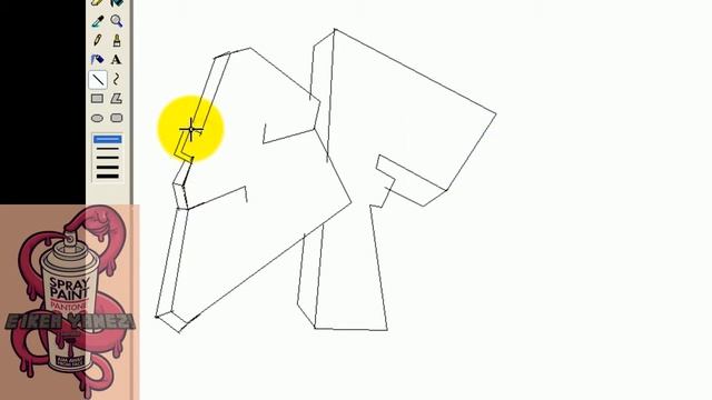 Como hacer un Graffiti en Paint. HD (Windows XP) смотреть онлайн