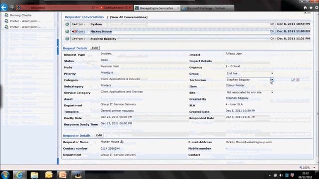 Manage Engine Service Desk Plus 8 - Request Management Training - Part 2 смотреть онлайн
