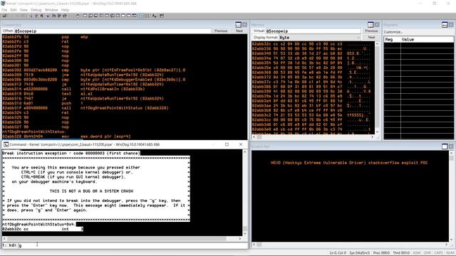 HEVD driver stackoverflow exploit POC смотреть онлайн