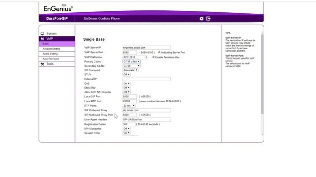 DuraFon SIP Set-up with OnSIP Service смотреть онлайн