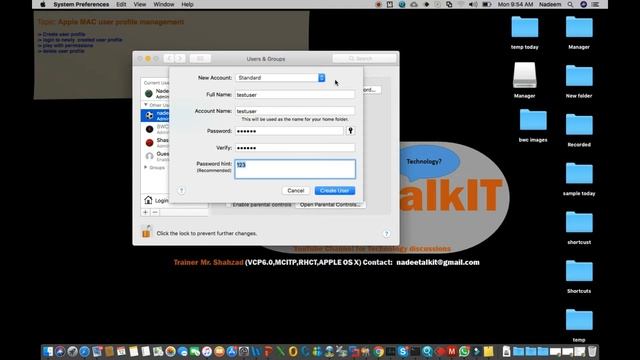 Hindi mac user profile | How to create MAC User profile Urdu | Manage Other user in MAC смотреть онлайн