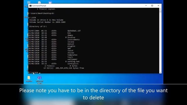 Copy Move and Delete files using CMD смотреть онлайн