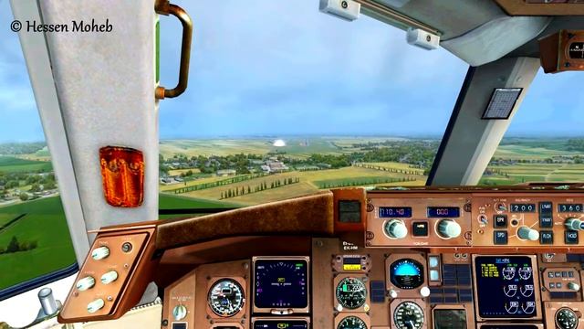 Boeing 767 Landing Cockpit View At Vienna LOWW смотреть онлайн