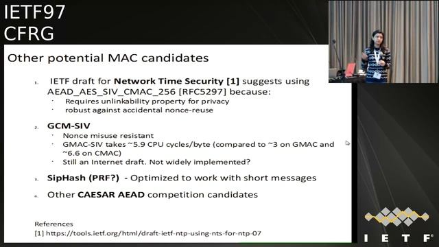 IETF97-CFRG-20161114-1330 смотреть онлайн