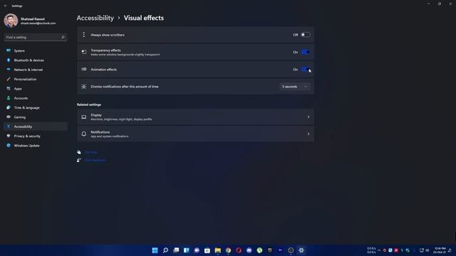 How to Enable or Disable Visual Effects in Windows 11 смотреть онлайн
