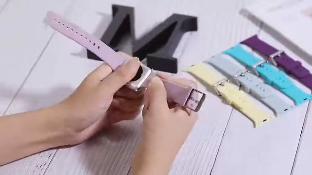 How to Change New 3D Texture Silicone Band on Apple Watch смотреть онлайн