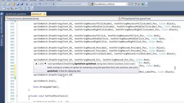XNA 4 Course I Ch 09 10 Draw Mouse Relative Text to the Screen смотреть онлайн