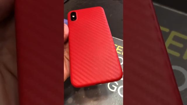 Red Carbon Fibre Ultra Thin PP Case For iPhone 📱 X смотреть онлайн