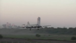 Взлёт Ил-14 "Голубая Мечта" из Тушино