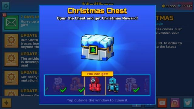 FREE CHEST WITH GEMS AND SKINS FOR EVERYONE... PIXEL GUN 3D смотреть онлайн