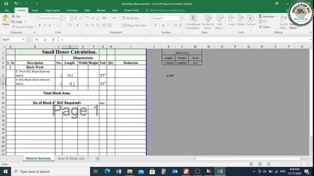 #calculationofblockwork, #RCCBlock How to calculate block quantity/Skills for all. смотреть онлайн