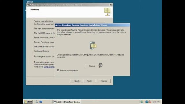 How to Install Active Directory on Windows Server 2008 Part:2 смотреть онлайн