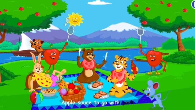 An Apple in a day keeps doctor away | Apple pie | Apple Jam | tiger | lion |vistual story | rhymes смотреть онлайн