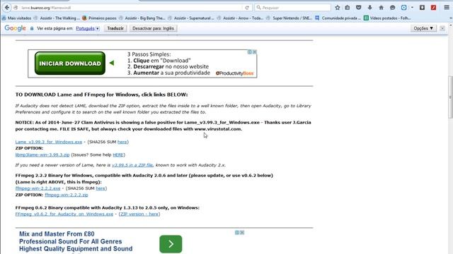 Como Instalar o Lame_enc.dll e salvar em MP3 no Audacity смотреть онлайн