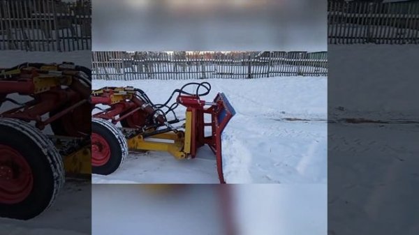 отвал для снега Т-16, первые испытания