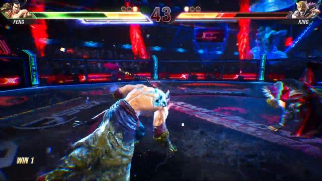 Tekken-8 King Vs Feng Aggressive Gameplay (ft5) Offline Matches смотреть онлайн