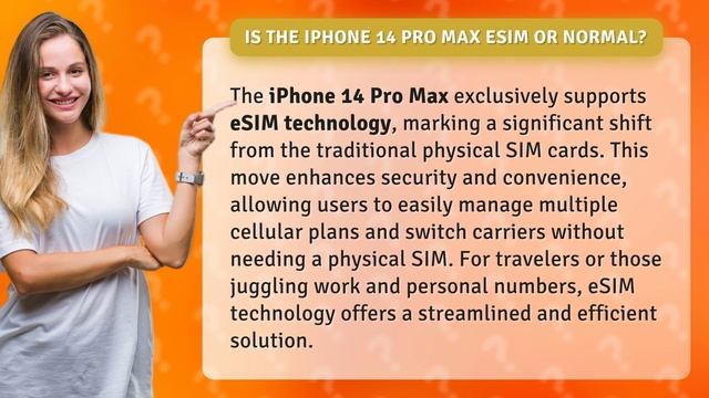 Is the iPhone 14 Pro Max eSIM or normal?