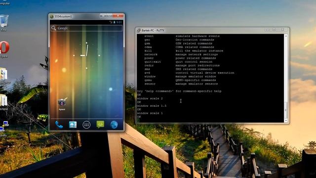 4. Android Emulator - Połączenie przez Telnet смотреть онлайн