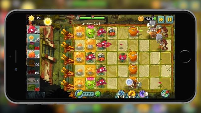 let’s play "Plants vs. Zombies™ 2 Lost City" для iOS/Android смотреть онлайн