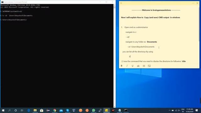 How to Copy and save CMD output in windows смотреть онлайн