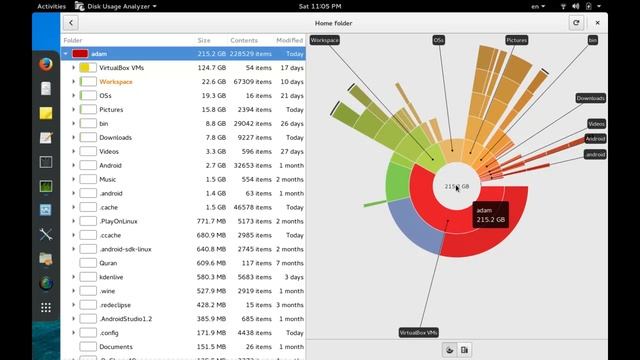 لينكس - تعمل ايه لما الهارد يتملي Disk Usage Analyzer смотреть онлайн