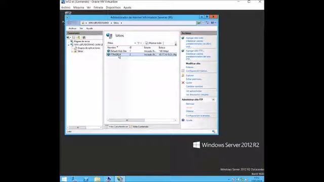 Configuración Servidor FTP - Windows Server 2012 смотреть онлайн