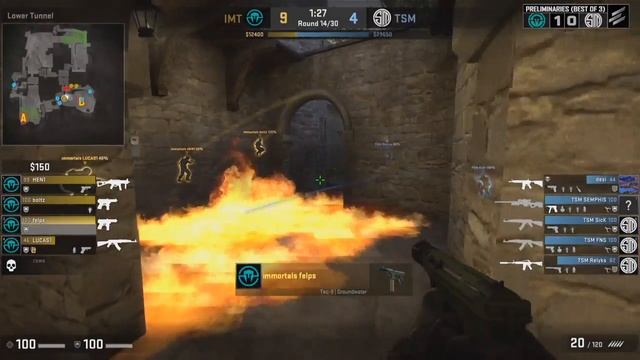 CS:GO | Immortals vs. TSM [Cobblestone] Map 2 ELEAGUE Season 2 - Americas Preliminary Round смотреть онлайн
