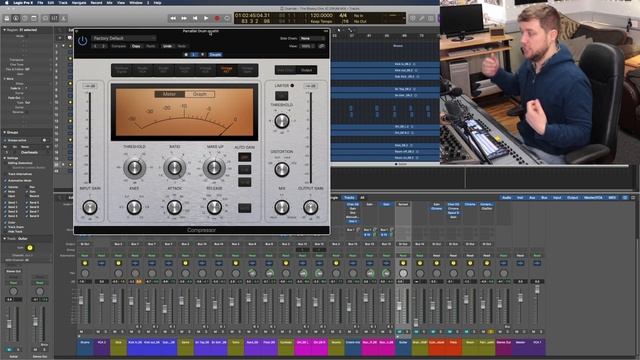 Mixing Drums with stock plugins in Logic Pro X - Part 3 смотреть онлайн