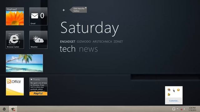 Desktop Customisation in Windows 7 by Rainmeter. смотреть онлайн