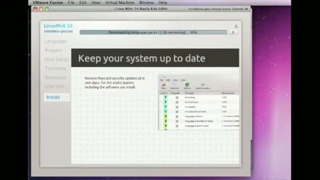 Linux Mint 14 Kde Installation Steps on VMware Fusion 5 смотреть онлайн
