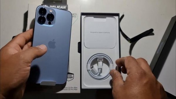 iphone 13 pro max 512gb blue, unboxing, au