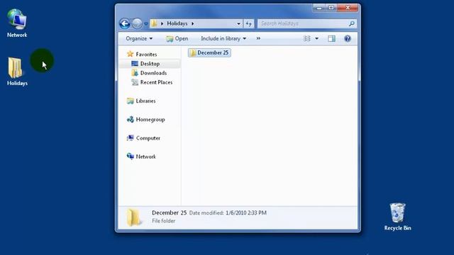 Windows 7: Creating And Renaming Folders смотреть онлайн