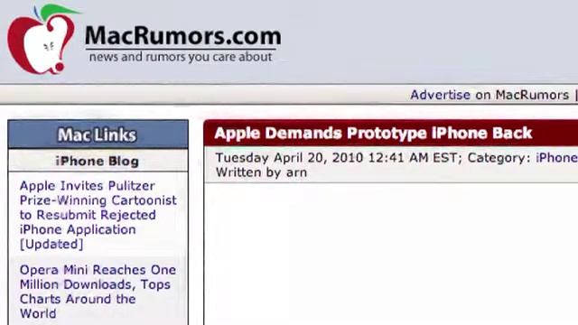 Blogs buzz about iPhone 4G prototype смотреть онлайн