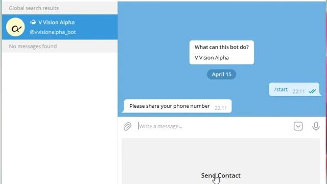 How to Subscribe to V Vision Alpha Telegram Bot смотреть онлайн