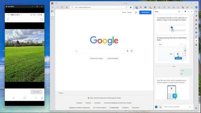 Comment transférer un fichier de Android à son PC Windows et vice versa avec le navigateur Edge смотреть онлайн
