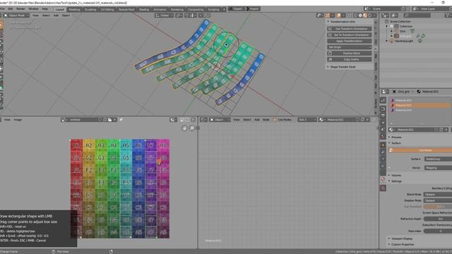 Working with materials and uv in Hair Tool 2.1 смотреть онлайн