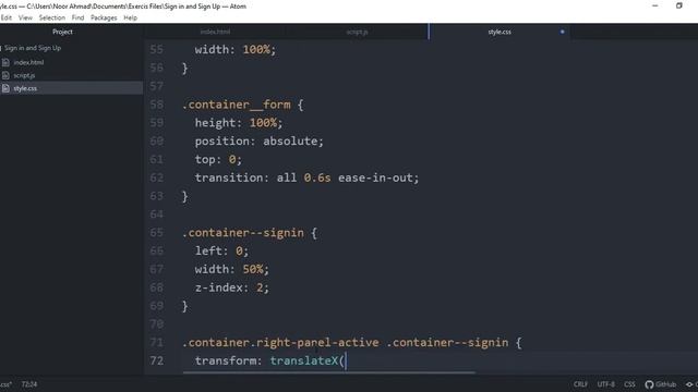 Animated Sign Up / In Page for Website With Source Code| CodingWithRohani смотреть онлайн