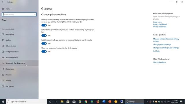 Windows 10 November 2019 update Privacy settings have not changed смотреть онлайн