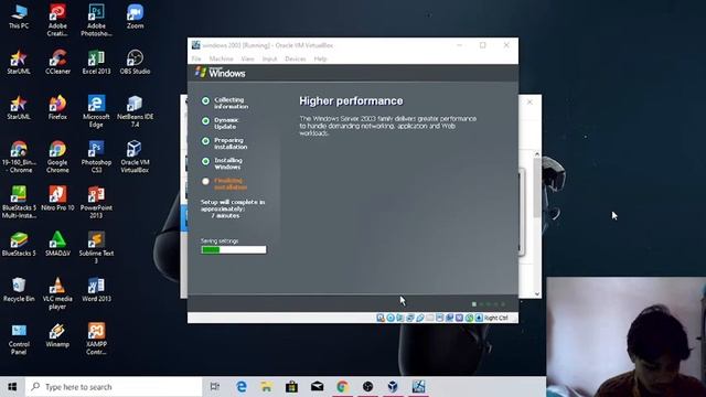 Instalasi Windows 2003 di VirtualBox dan setting DNS смотреть онлайн