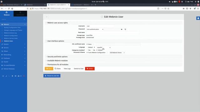 Webmin Tutorial Español - Como cambiar el idioma a usar смотреть онлайн